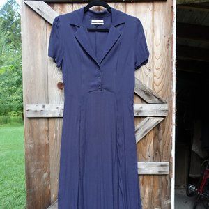 Urban Outfitters navy short sleeve dress